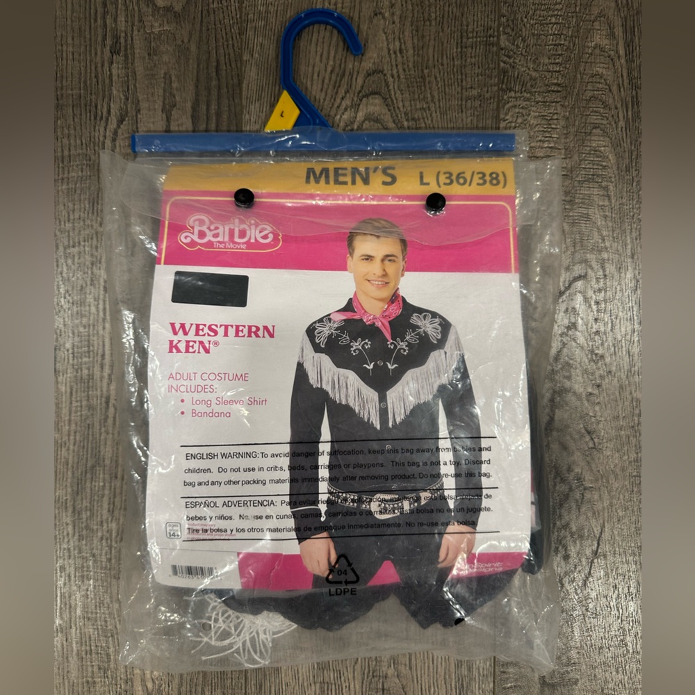 NWT Barbie The Movie Western Ken Halloween Costume